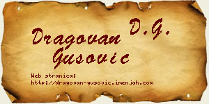 Dragovan Gušović vizit kartica